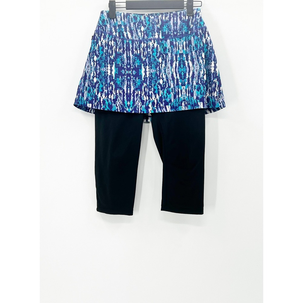 Skirt Sports Skirted Leggings Womens S Blue Purple Good Convert-To-Skirt Capri
